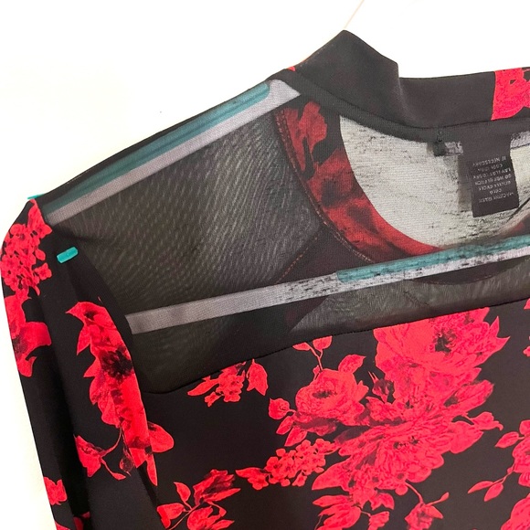 ADELE & MAY red and black sexy tunic. Size XL. EUC. - Picture 10 of 11